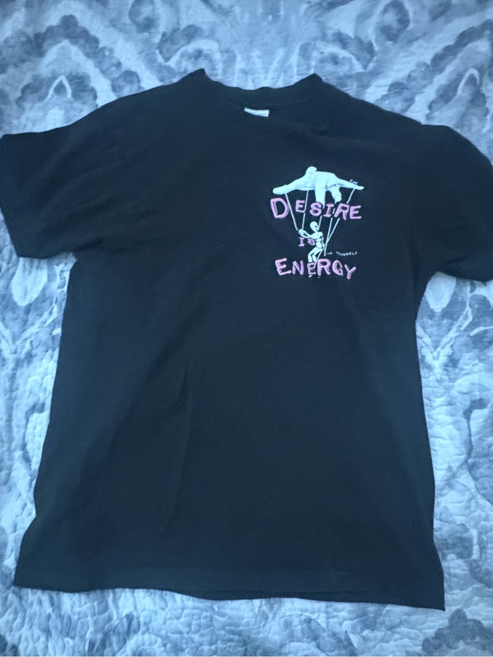 Desire Is Energy Graphic Short Sleeve Tee - Black